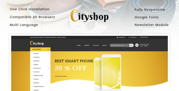 универсальный шаблон магазина opencart