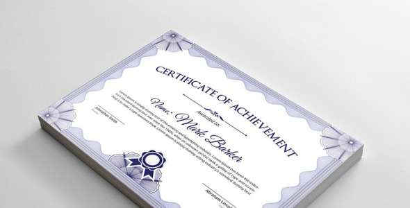 Шаблон сертификата на тему графика