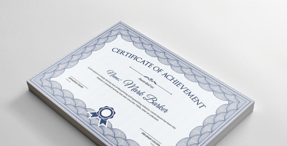 Шаблон сертификата на тему графика