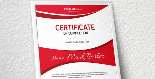 Шаблон сертификата на тему графика