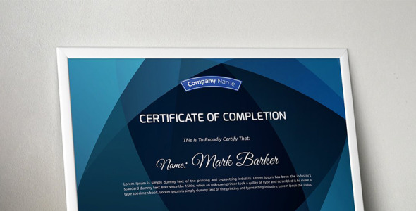 Шаблон сертификата на тему графика