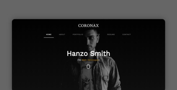 шаблон целевой страницы личного портфолио