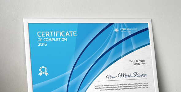 Шаблон сертификата на тему графика