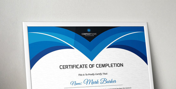 Шаблон сертификата на тему графика