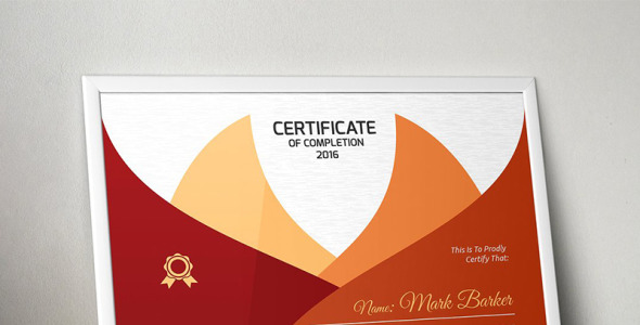 Шаблон сертификата на тему графика