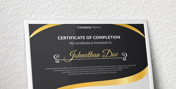 Шаблон сертификата на тему графика