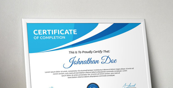 Шаблон сертификата на тему графика