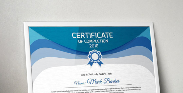 Шаблон сертификата на тему графика