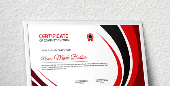 Шаблон сертификата на тему графика