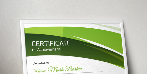 Шаблон сертификата на тему графика