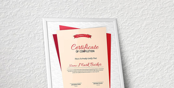 Шаблон сертификата на тему графика