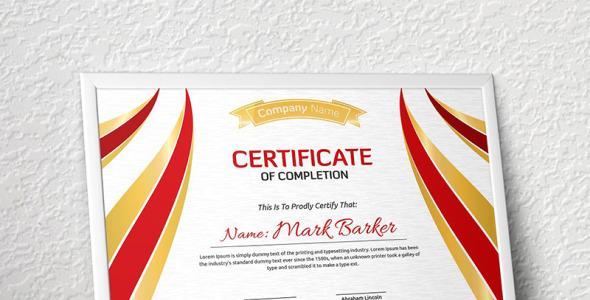 Шаблон сертификата на тему графика