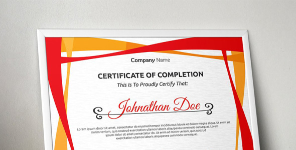 Шаблон сертификата на тему графика