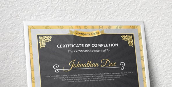 Шаблон сертификата на тему графика