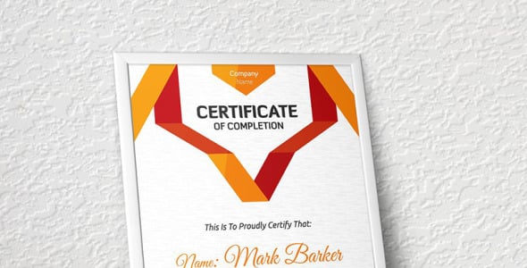 Шаблон сертификата на тему графика