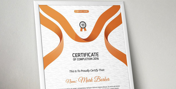 Шаблон сертификата на тему графика