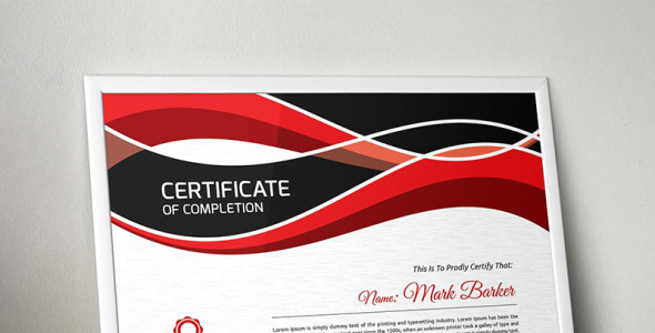 Шаблон сертификата на тему графика