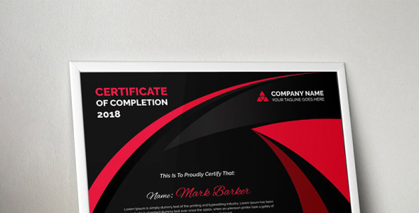 Шаблон сертификата на тему графика