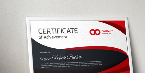 Шаблон сертификата на тему графика