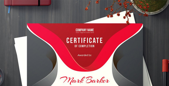 Шаблон сертификата на тему графика