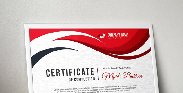 Шаблон сертификата на тему графика