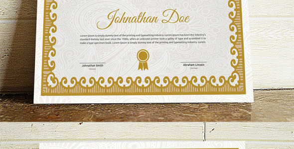 Шаблон сертификата на тему графика