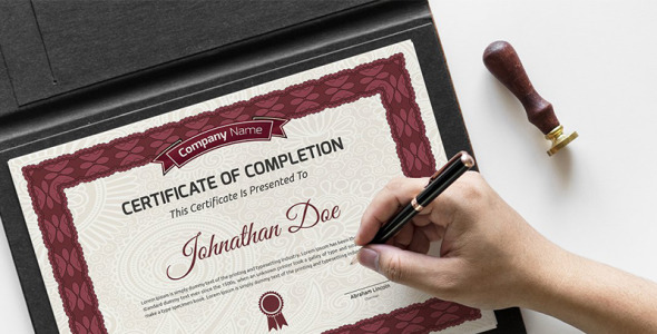 Шаблон сертификата на тему графика