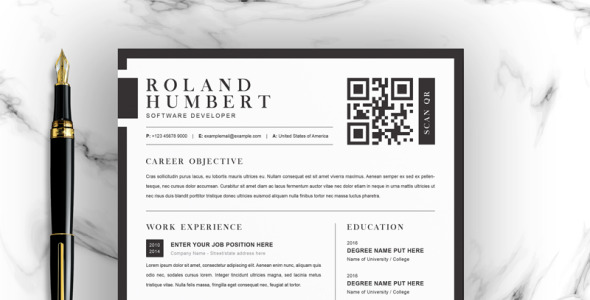 Download Roland Resume Template - Резюме на тему графика