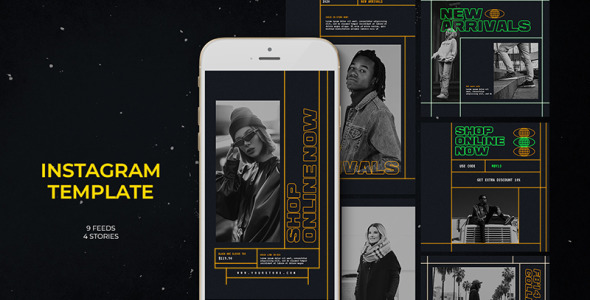 Шаблон для соцсетей на тему графика