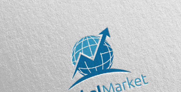 Шаблон логотипа на тему графика