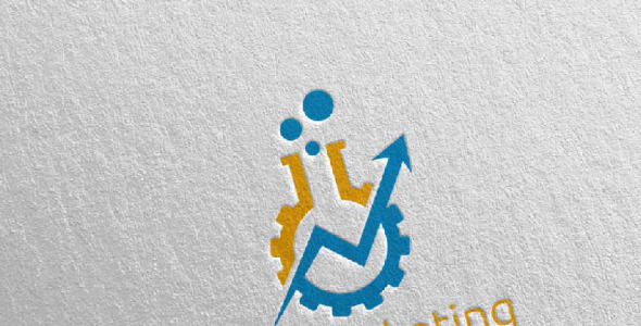 Шаблон логотипа на тему графика