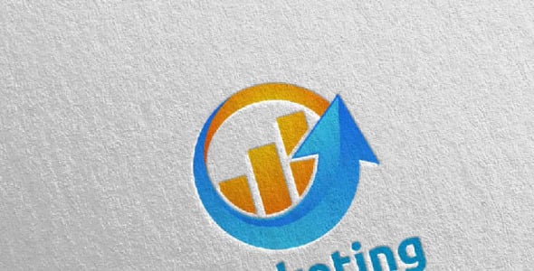 Шаблон логотипа на тему графика