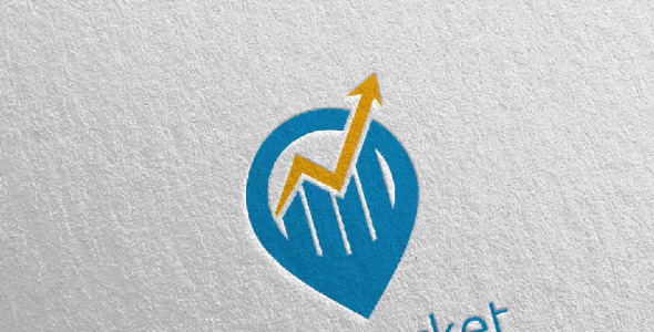 Шаблон логотипа на тему графика