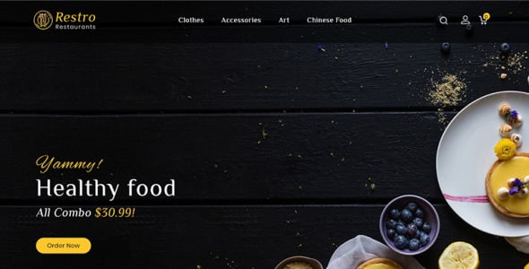 restro restaurant отзывчивая тема prestashop