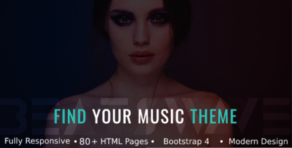 креативная музыка html шаблон сайта