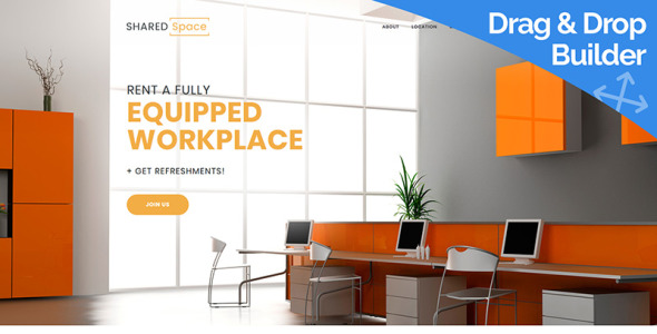 коворкинг moto cms 3 шаблон