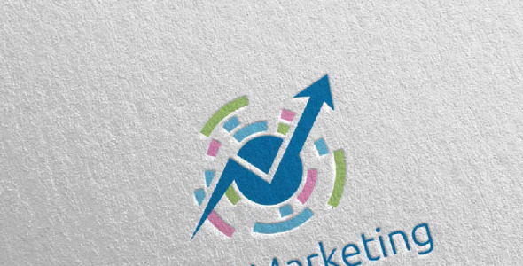 Шаблон логотипа на тему графика