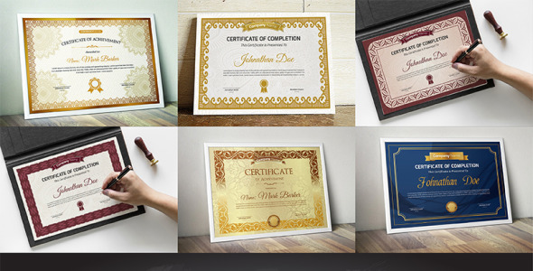 Шаблон сертификата на тему графика