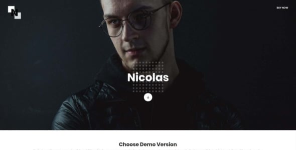 универсальный шаблон персональной, портфолио и cv целевой страницы