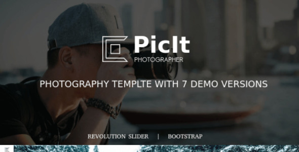 полноэкранный html-шаблон целевой страницы фотографии