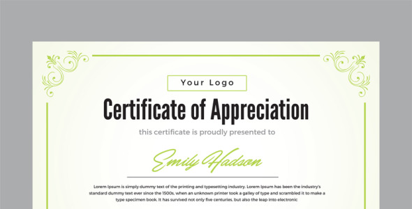 Шаблон сертификата на тему графика