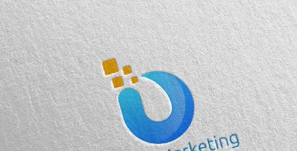 Шаблон логотипа на тему графика