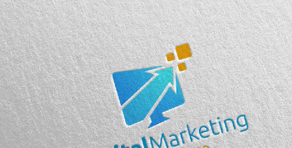 Шаблон логотипа на тему графика