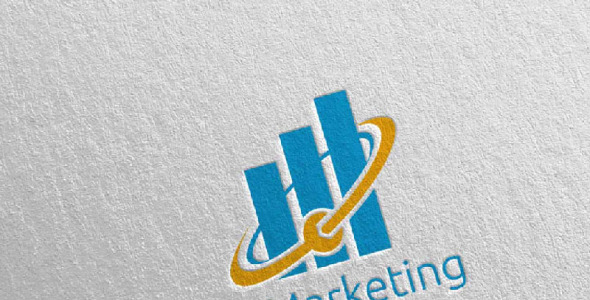 Шаблон логотипа на тему графика