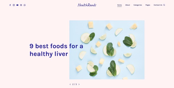 шаблон сайта здорового образа жизни