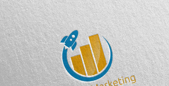 Шаблон логотипа на тему графика