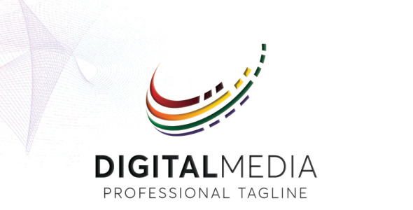 Шаблон логотипа на тему графика