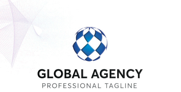 Шаблон логотипа на тему графика