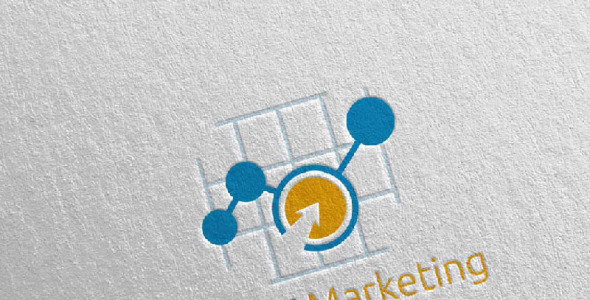 Шаблон логотипа на тему графика