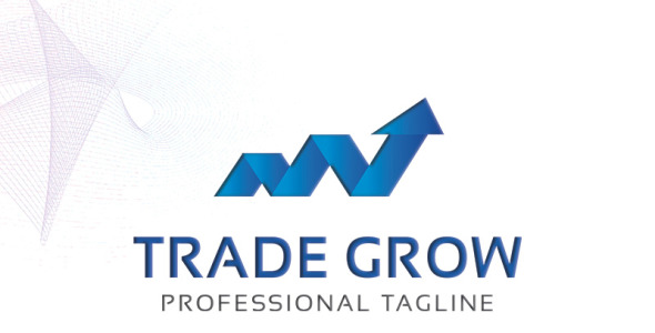 Шаблон логотипа на тему графика